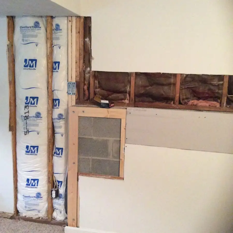 Wall insulation replacement during Structural Drying in North Augusta